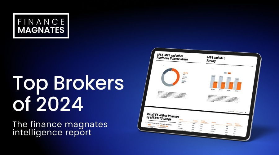 Image displaying Finance Magnates Intelligence Report Top Brokers of 2024