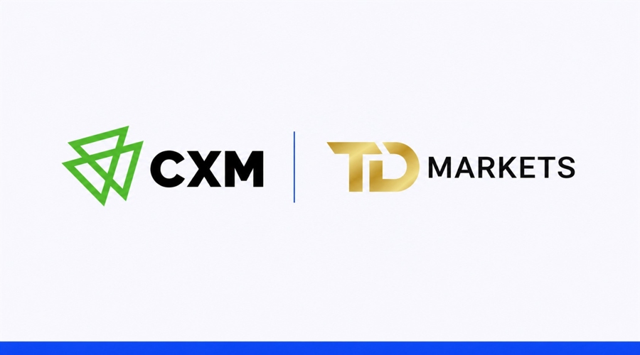 The logos of CXM and TD Matkets