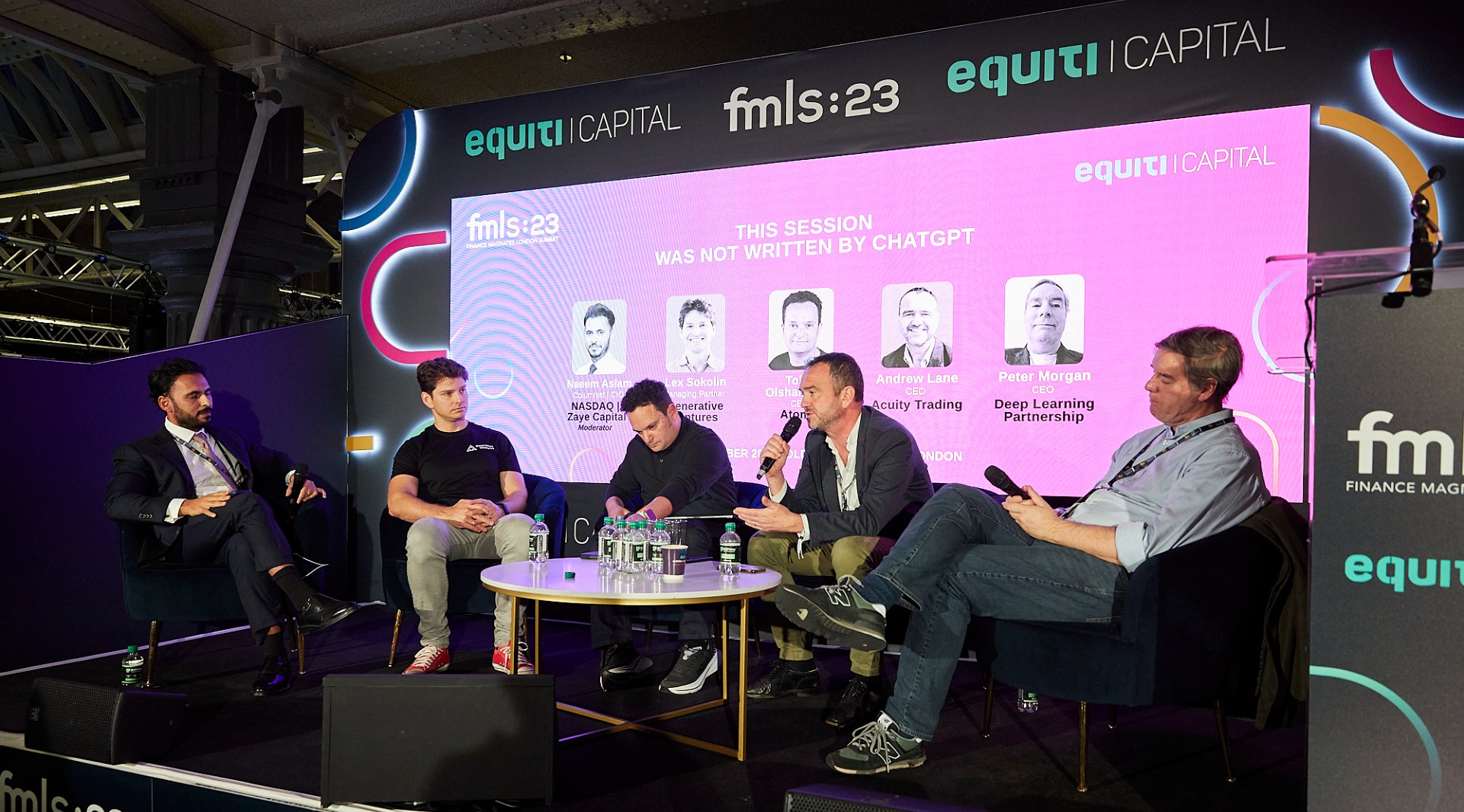 The panel discussion on "This Session Was NOT Written by ChatGPT" at FMLS:23