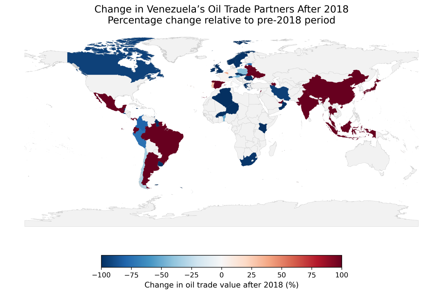 The shift in Venezuela's oil trade in 2018
