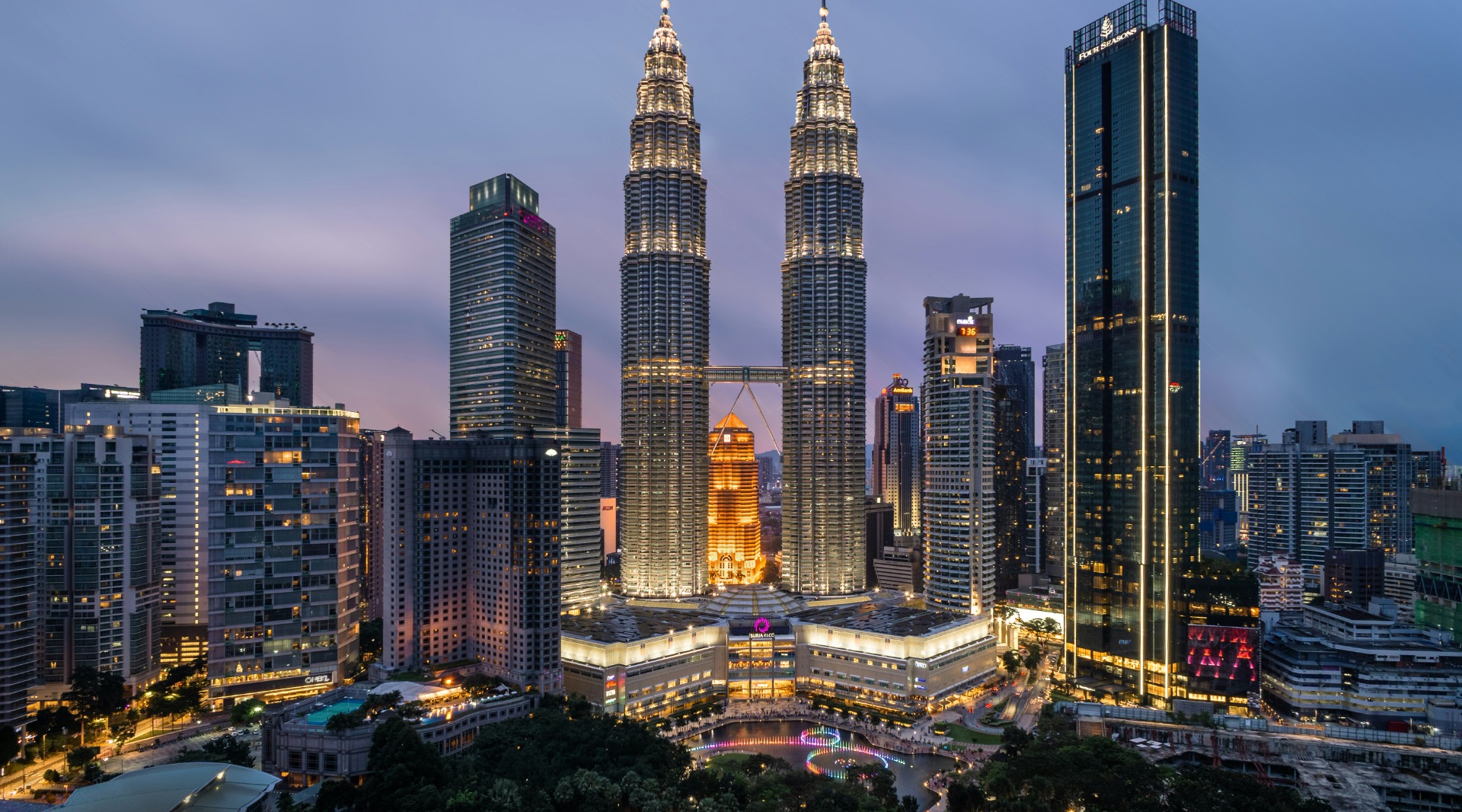 The skyline of Kuala Lumpur, Malaysia’s capital city