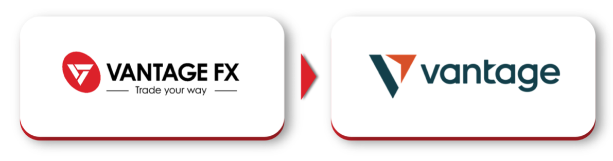 The transformation of Vantage logo and branding