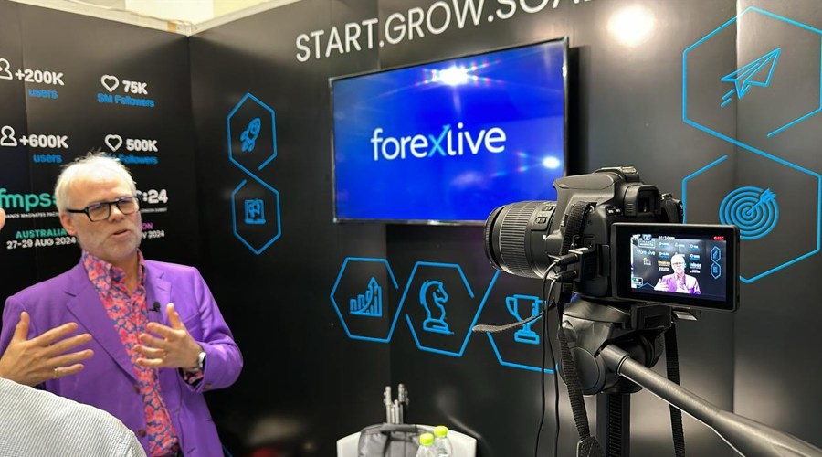 Tom Higgins, CEO of Gold-i, talking to Finance Magnates Group