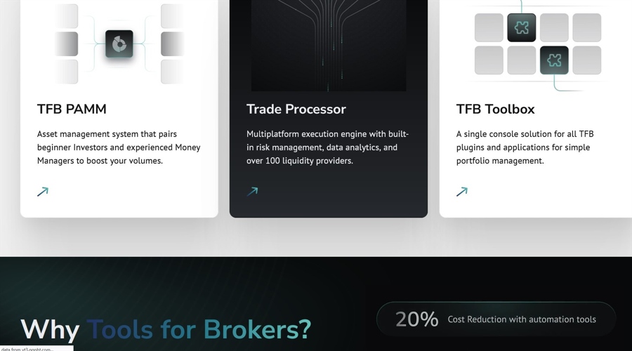 Tools for Brokers website screenshot
