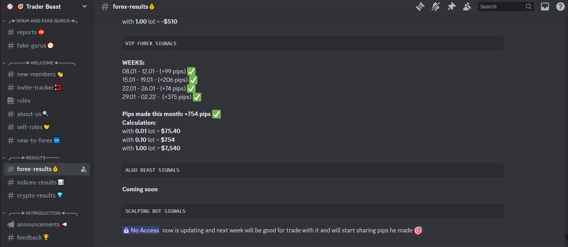 Trader Beast's Discord Server