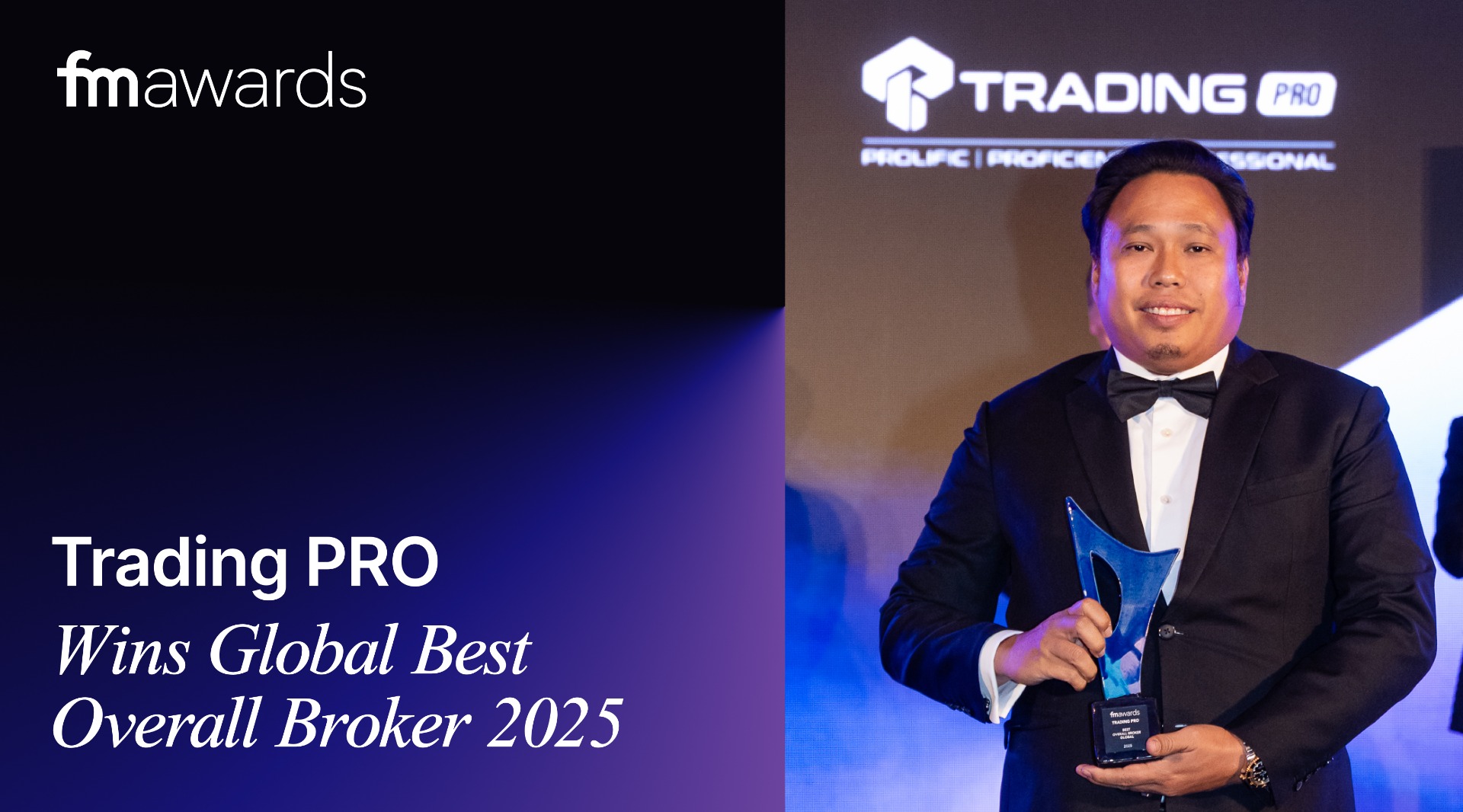 TradingPRO Wins Global Best Overall Broker 2025