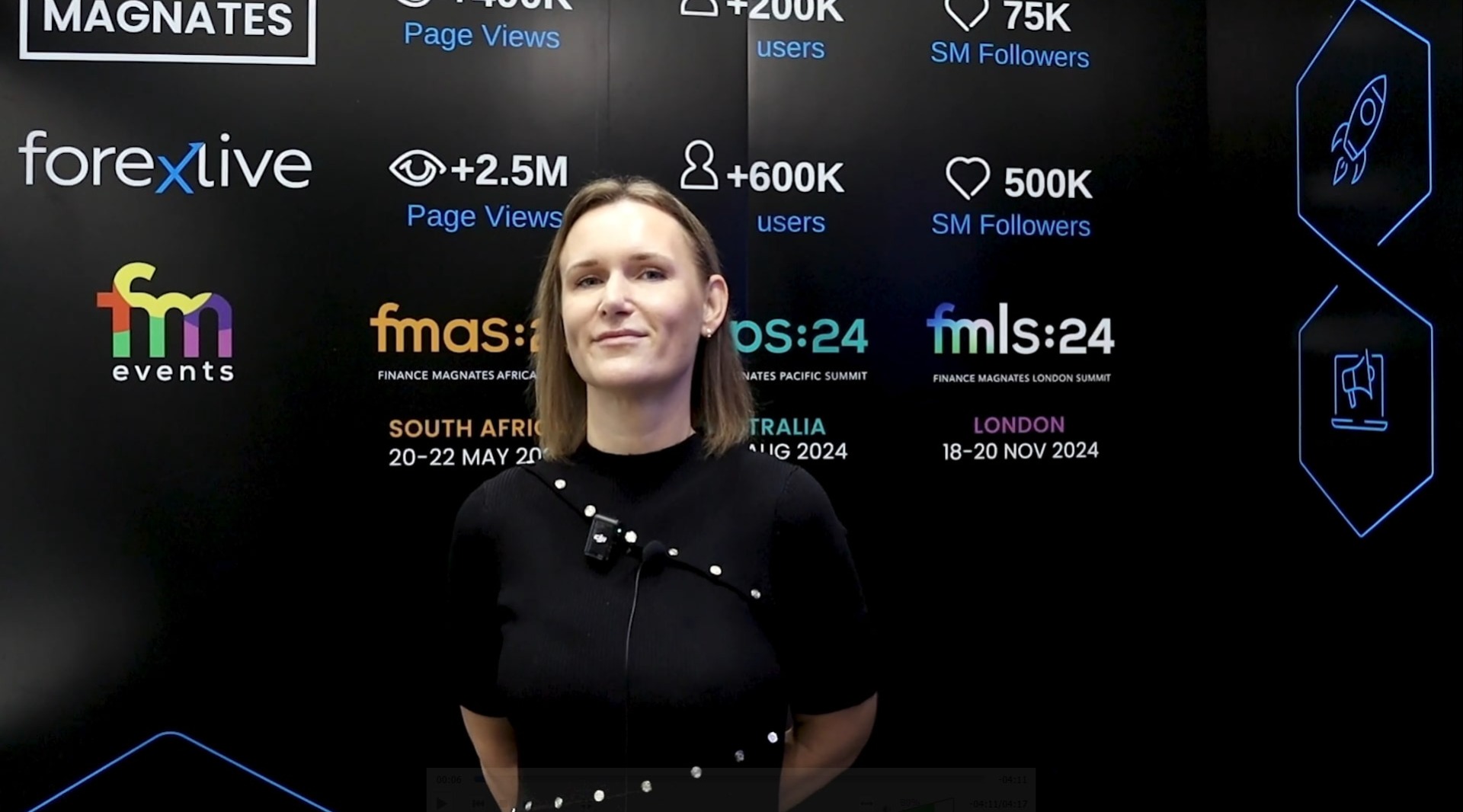 Ugnė Buračienė, Group CEO of payabl, speaking to Finance Magnates at iFX EXPO International 2024