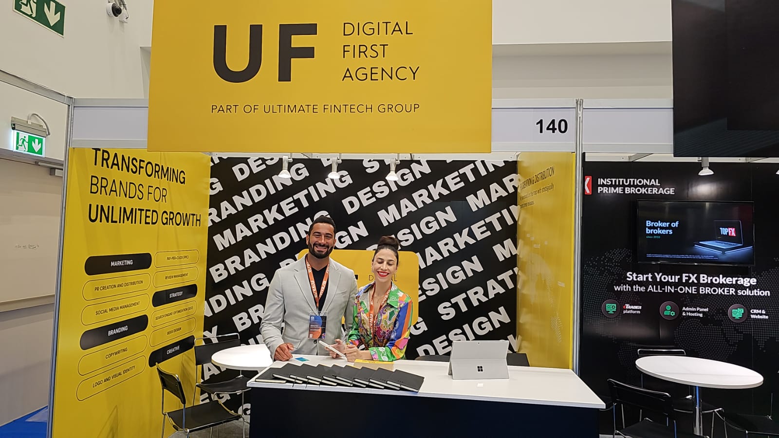 Ultimte Fintech booth at iFX EXPO International 2023