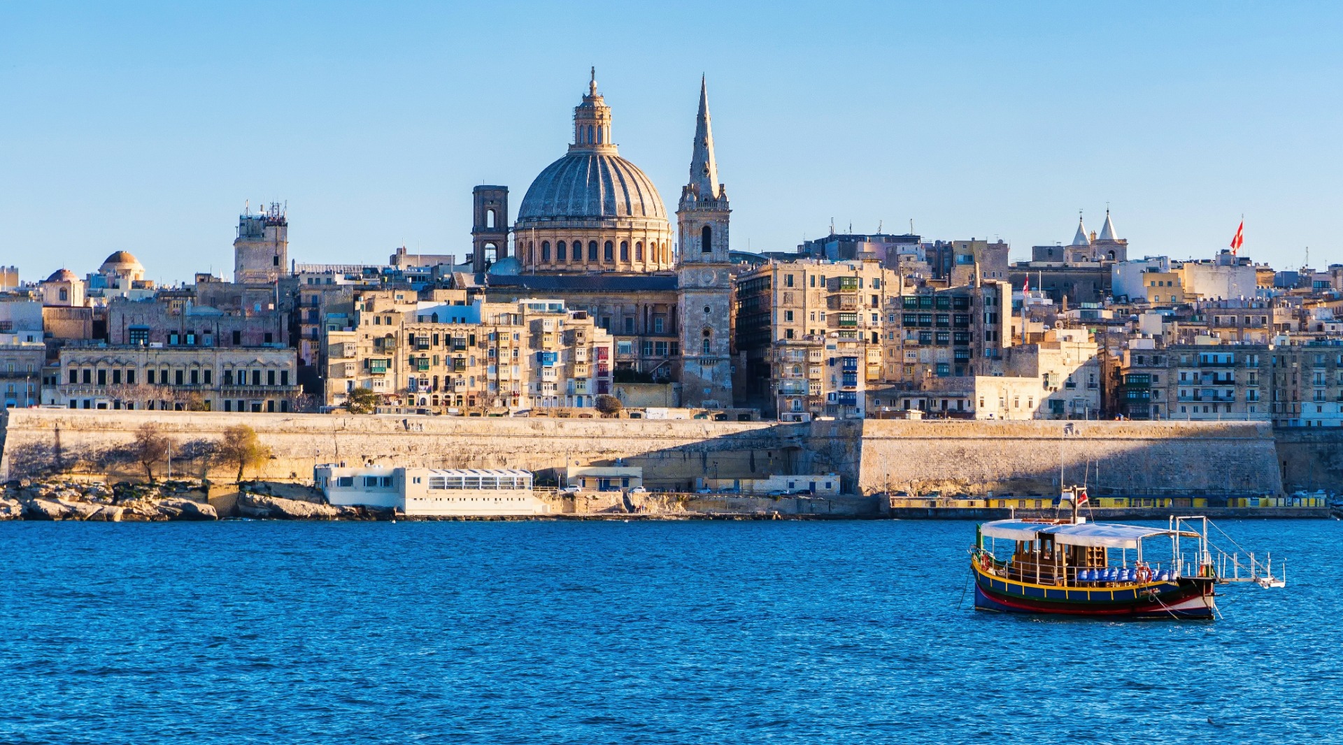 Valletta Malta city Skyline