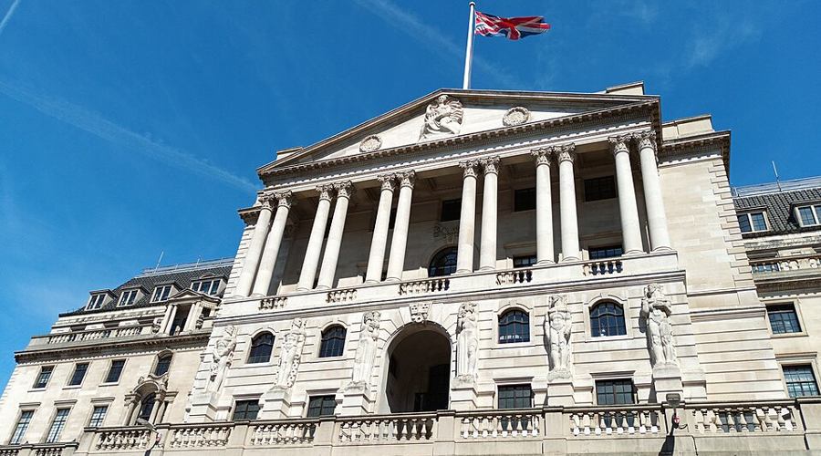View of the Bank of England building