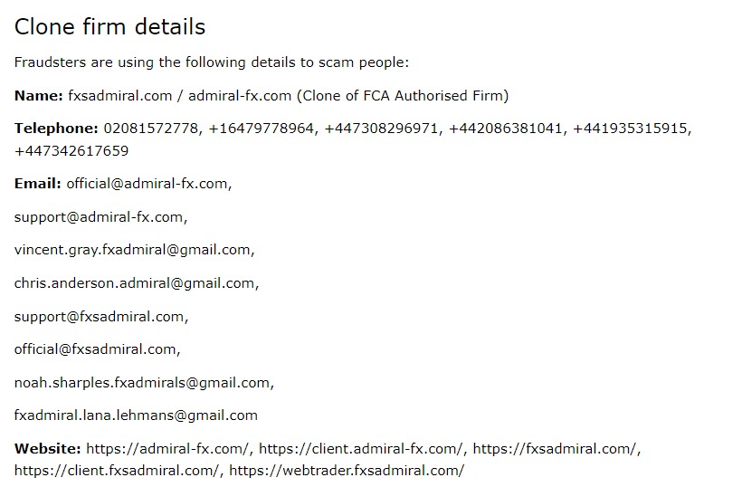 Watch out for these emails, phones and websites. Source: FCA