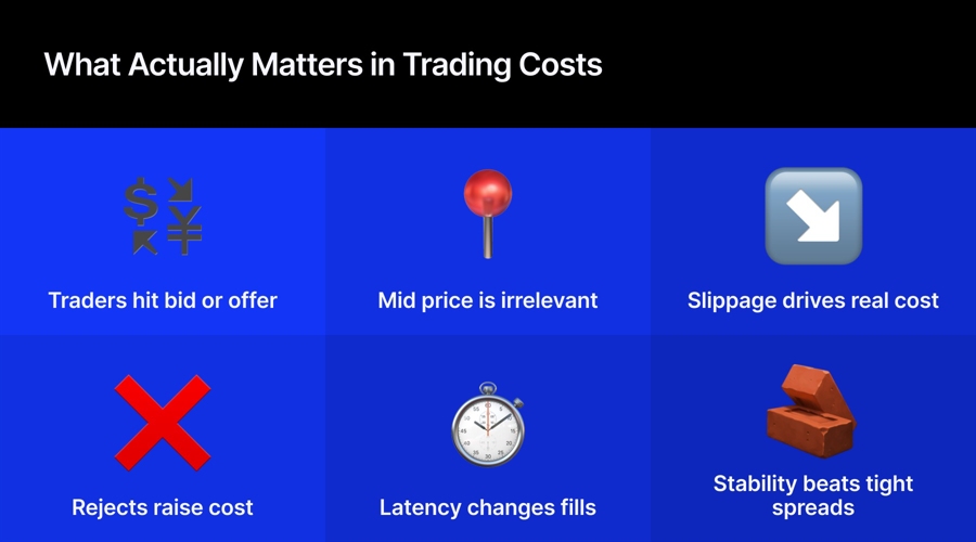 What actually maters in trading costs
