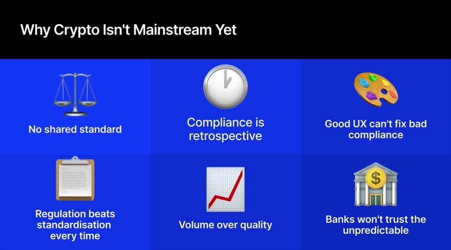 Why crypto isn't mainstream yet