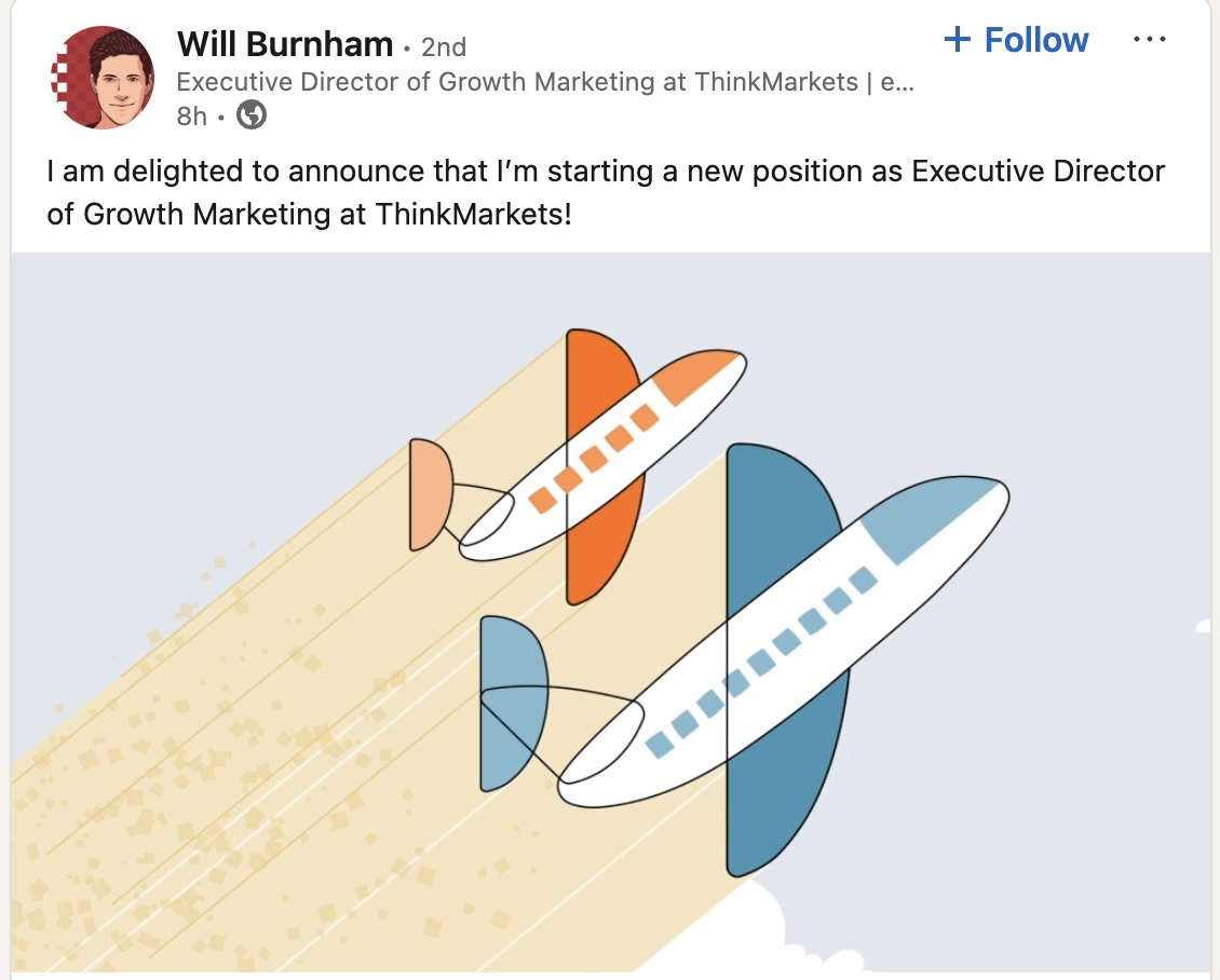 Will Burnham's announcement in LinkedIn
