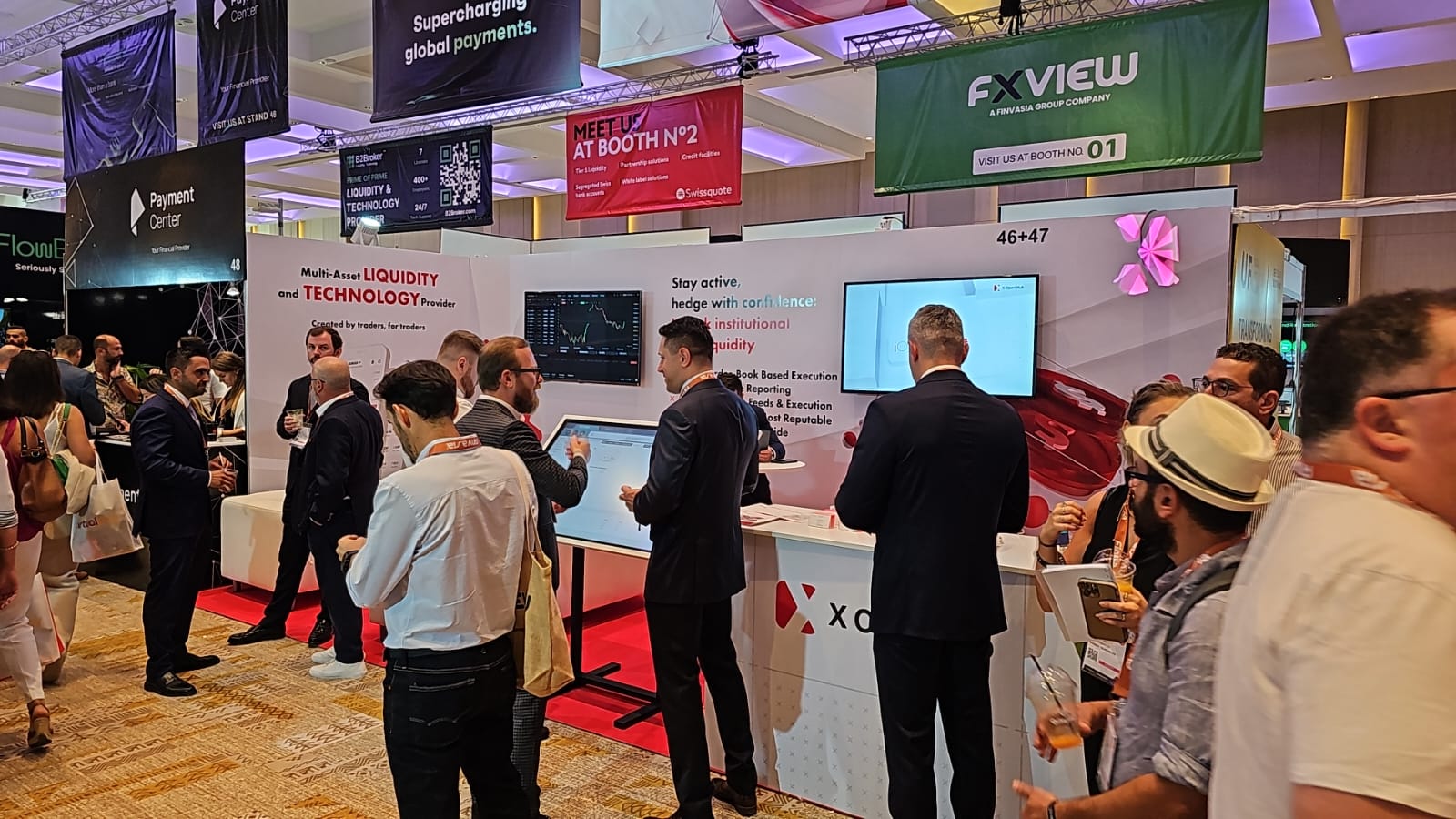 X Open Hub booth at iFX EXPO International 2023