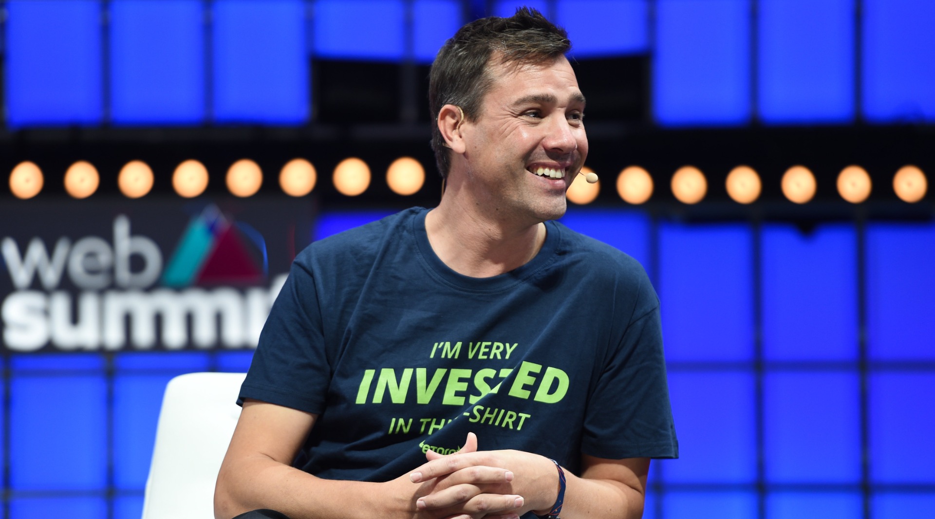 Yoni Assia, Co-Founder & CEO, eToro, at Web Summit 2021 in Portugal