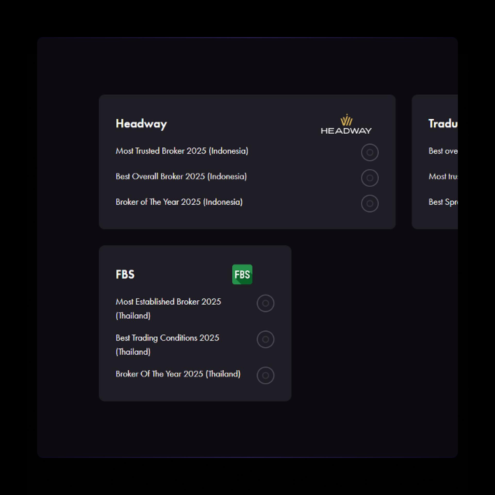 You need to cast your vote for each brand.