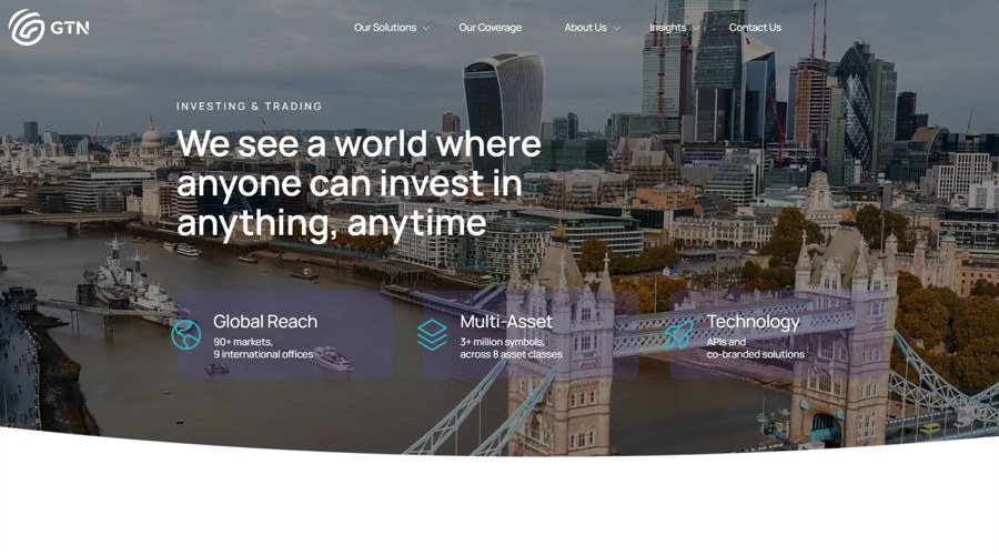 a screenshot of the GTN website