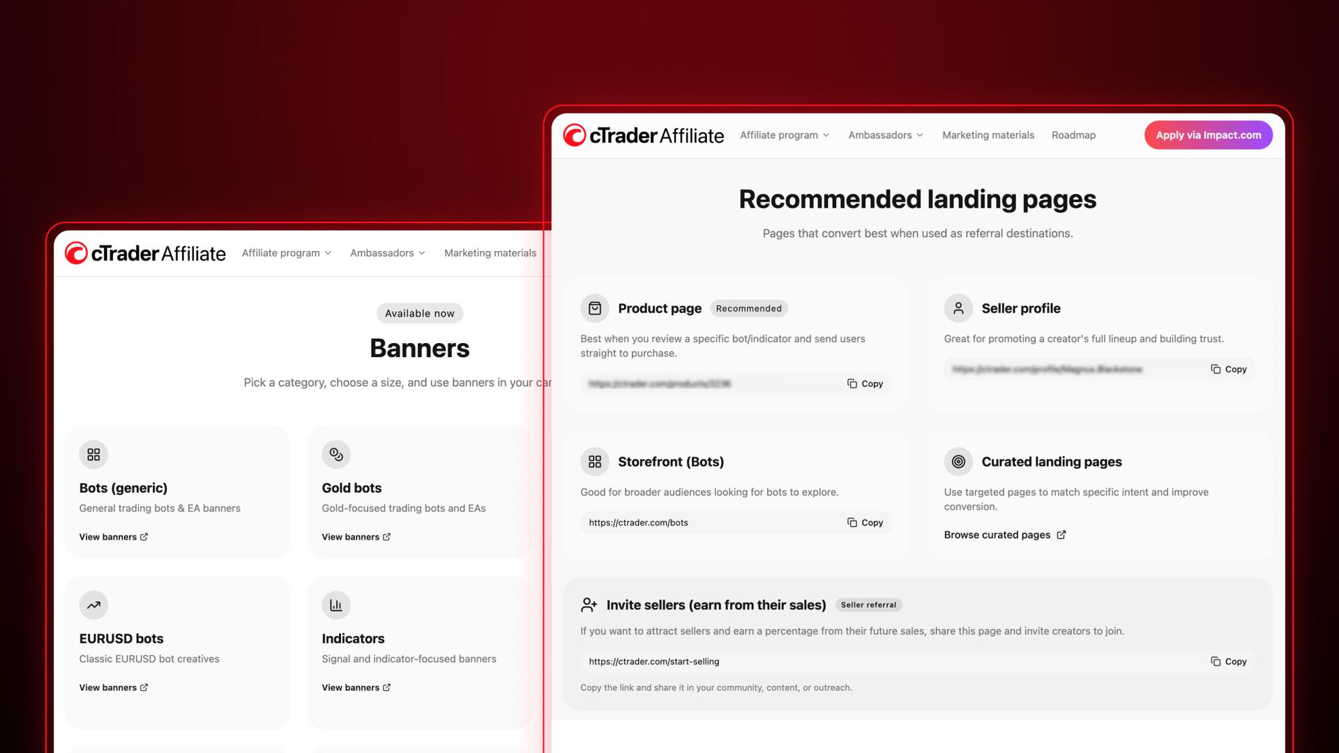 cTrader Store Affiliate Programme gives partners two independent revenue streams instead of one