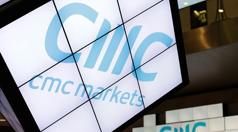 cmc markets logo on a trading screen
