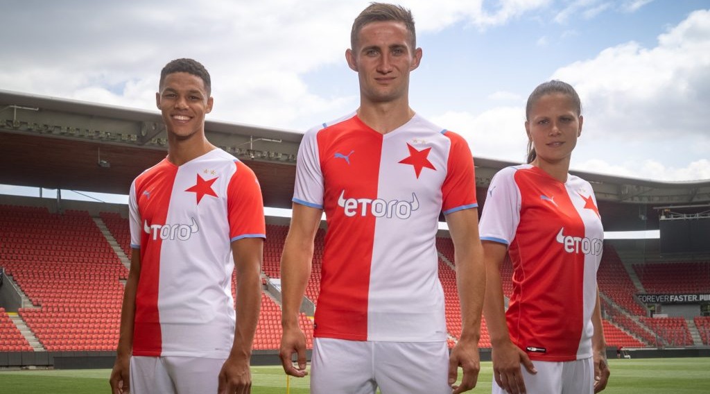 eToro, the main shirt sponsor of SK Slavia Prague