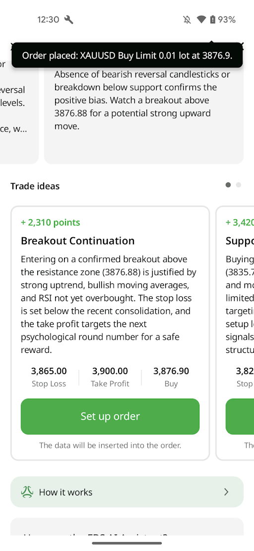 Configurar y abrir una orden desde el reporte